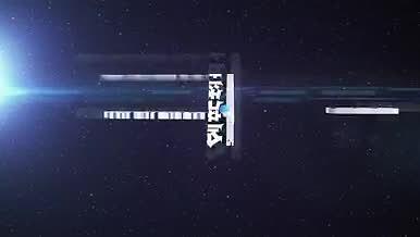 三维星空大气科技logo展示视频的预览图